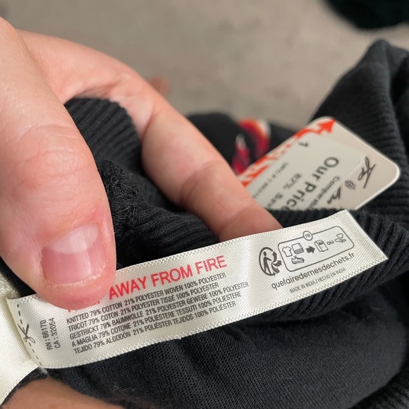 NWT FP Movement Snow Flow Joggers, Size Medium. Aztec logo pants - Picture 9 of 10